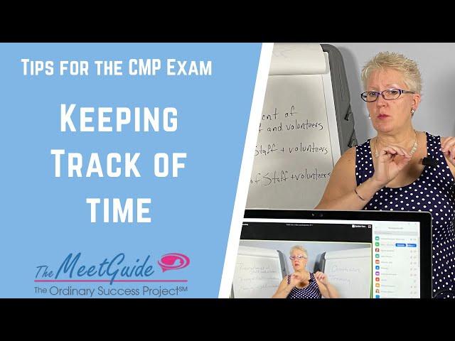 Tips for the CMP Exam - Keeping Track of Time