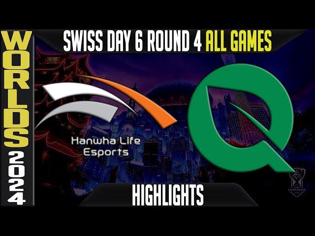 HLE vs FLY Highlights ALL GAMES | LoL Worlds 2024 Swiss Stage Day 6 Round 4 Hanwha Life vs FlyQuest