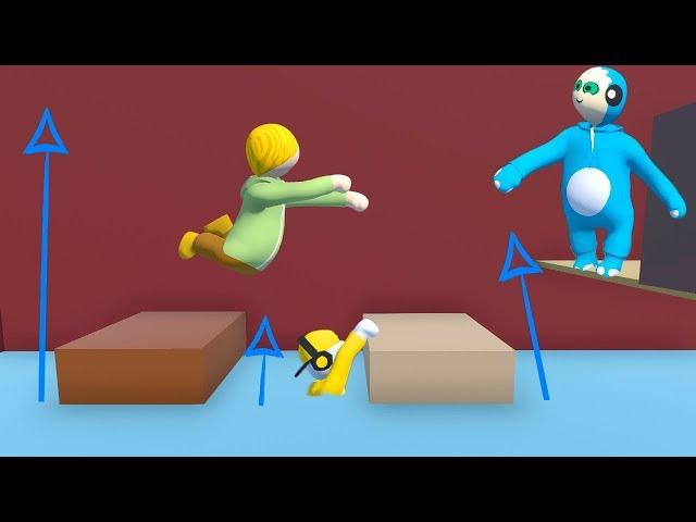 ️ESCAPA DEL AGUA  MINI-JUEGO con BEBE VITA, MILO Y ADRI SON UNOS PAYASOS EN HUMAN FALL FLAT