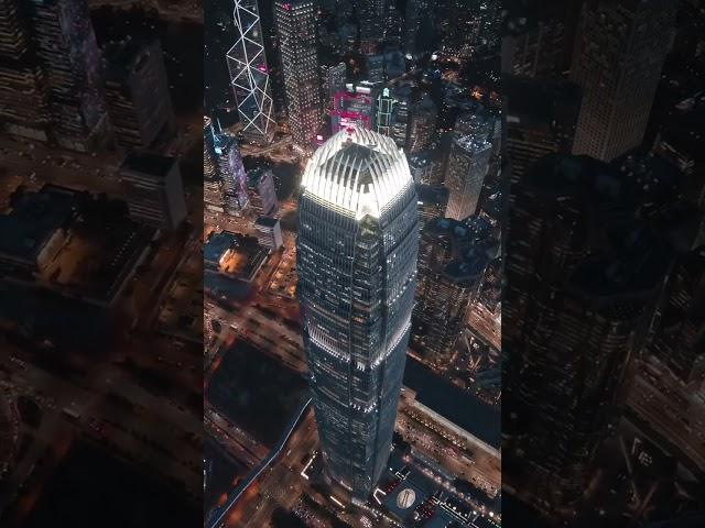 Hong kong drone view 