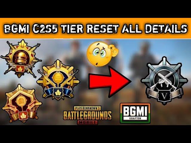 Bgmi Tier Reset All Details || Royal Pass Tier Reset Date and Time