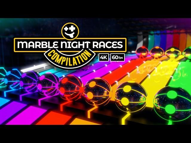 Epic Night Marble Race Compilation  | #marbles #marblerace #asmr #sensory