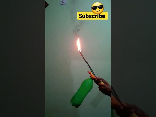 amazing experiment with bottle and fire #shorts #crazy experiment 15.7