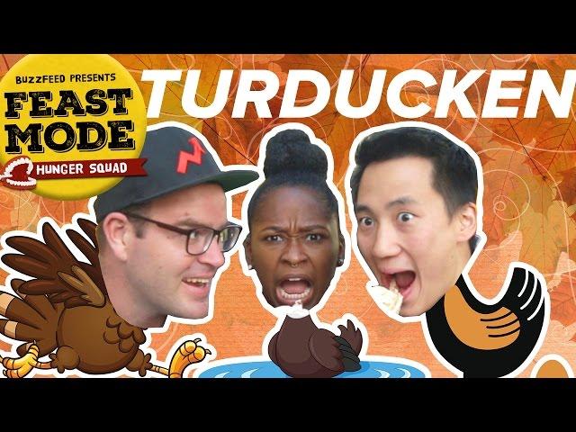 Craziest Thanksgiving Foods Taste Test • Feast Mode Hunger Squad