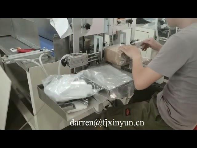 Empaquetadora de papel de servilleta semiautomática