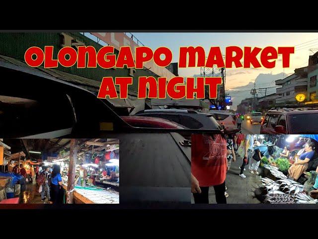 Night visit @olongapo public market | Busy pa rin kahit gabi na