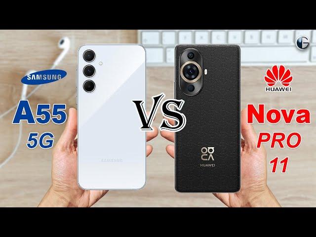 SAMSUNG A55 vs HUAWEI NOVA 11 PRO || Full Specs Comparison