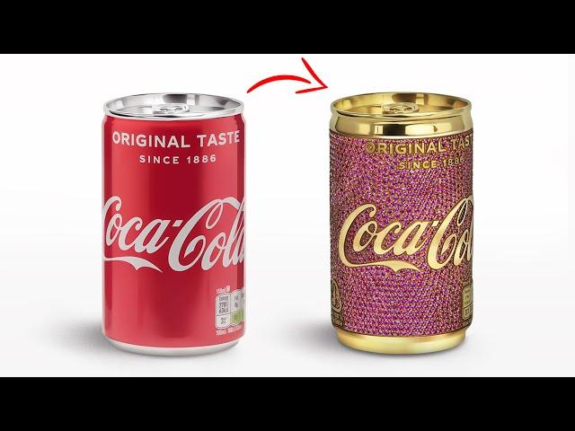 I Put 2000 rubies on Gold Can of Coca Cola | Jewelry Making