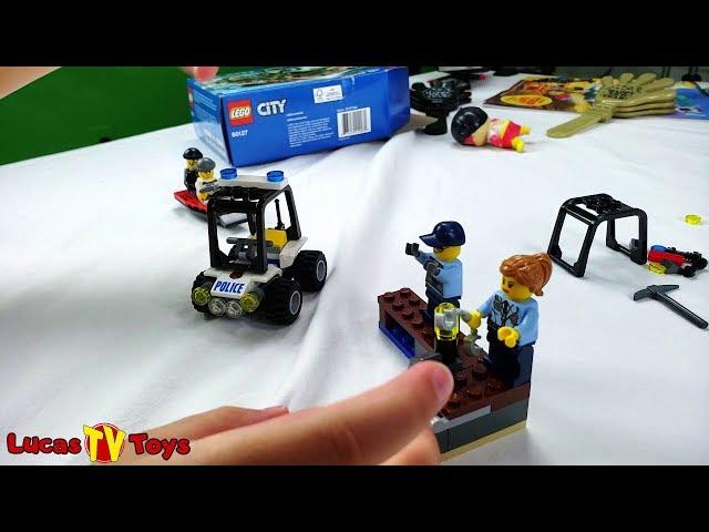 Lego City Play Before Bedtime at Lucas TV Toys House