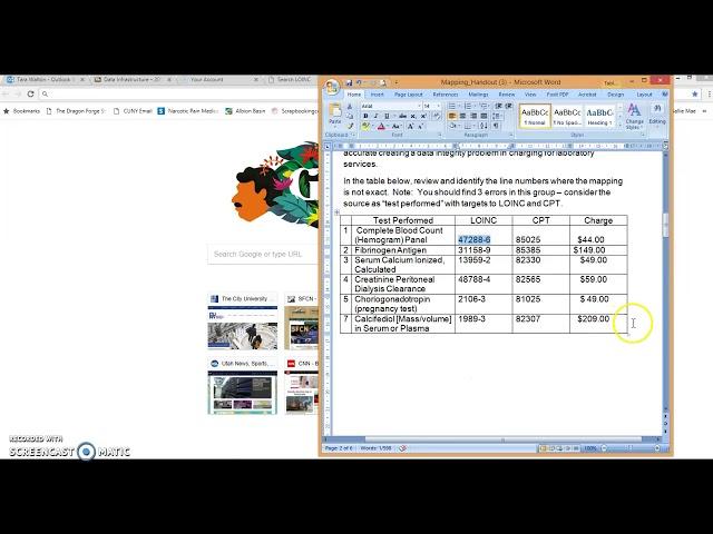 LOINC to CPT Mapping Demo