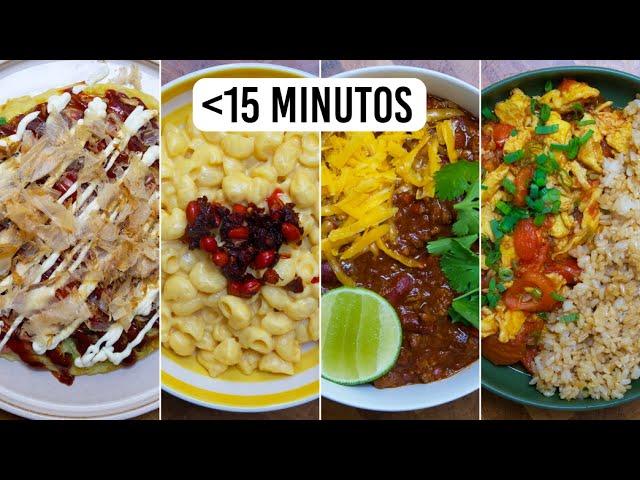 Cuatro platos rápidos en menos de 15 minutos (pt.3)