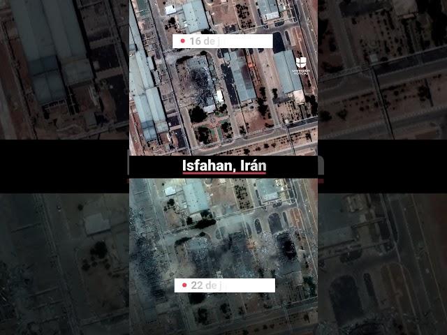 Satellite images show the before and after of the nuclear facilities attacked by the US.
