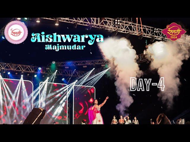 Aishwarya Majmudar || Rangtaali 2024 || Garba Mahotsav || Day - 4 || Borivali West || MHB Colony ||