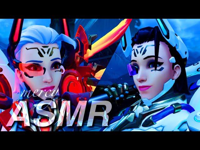  ASMR OVERWATCH ༺ ⋆. jet engine vengeance mercy  whispering, keyboard sounds ˚｡⋆.