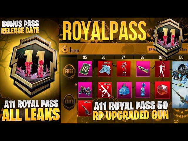 A11 Royal Pass All New Leaks | 50Rp Upgraded Gun Skin | 2 Prize Path Giveaway | Pubgm\Bgmi