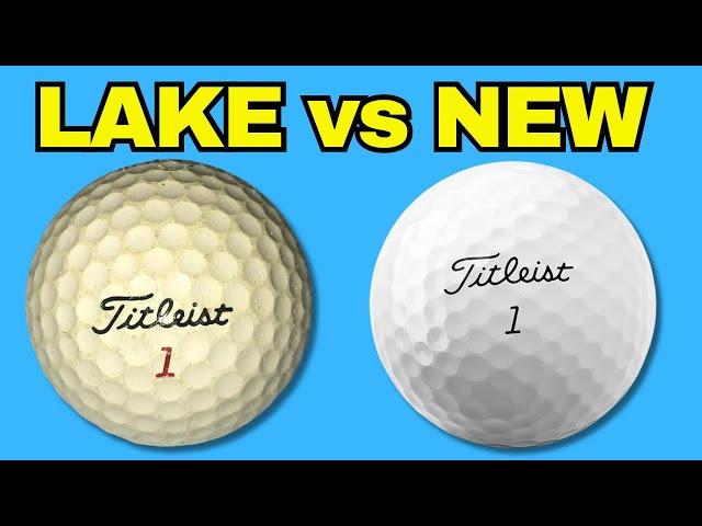 Cutting Open Lake Balls vs New Golf Balls - What's Inside? (Titleist TRU-FEEL)