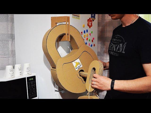 How to Make Fully Functional Lock from Cardboard (mr. hotglue's family)