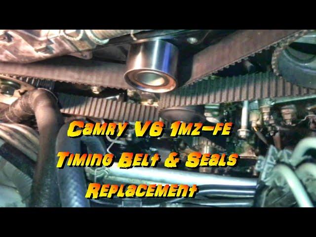 Toyota CAMRY V6 TIMING BELT AND SEALS REPLACEMENT Complete Step by Step - 3.0L 1mzfe Lexus Avalon