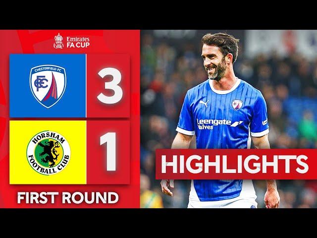 Will Grigg Brace Downs The Hornets | Chesterfield 3-1 Horsham | Emirates FA Cup 2024-25