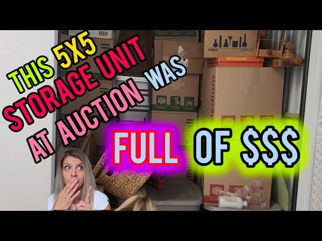 I Bought a 5x5 Abandoned Storage Unit at auction and didn't expect what I got #new #unboxing auction