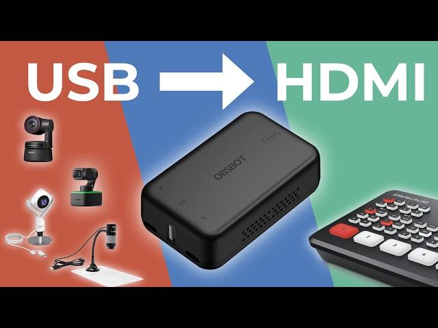 How to convert USB webcams to HDMI with the OBSBOT UVC Converter