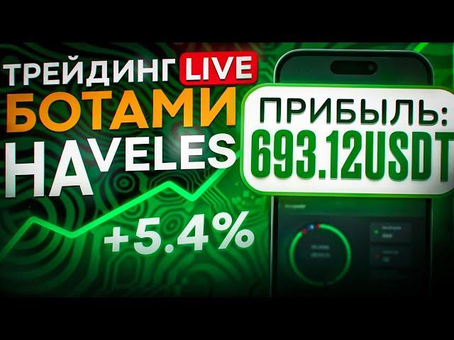 Трейдинг LIVE ботами на Veles | Биткоин у ключевого уровня!