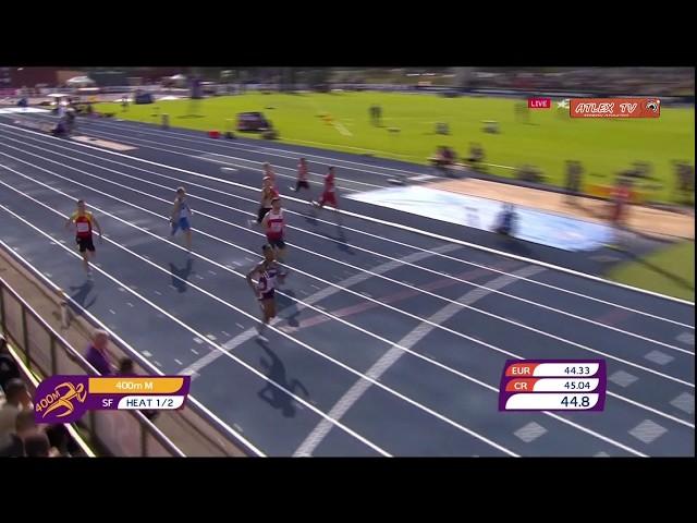 EUROPEAN ATHLETICS U23 CHAMPIONSHIPS 2019 - 400m men semi-finale  1/2 - Jovan Stojoski