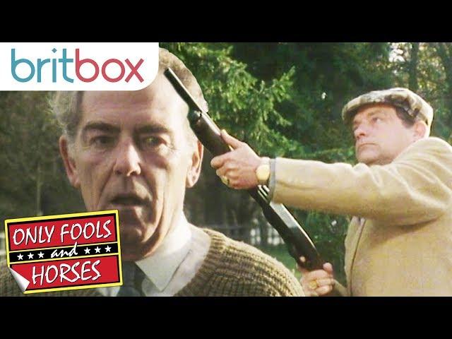 Del Boy Shows Off His Shooting Skills | Only Fools and Horses