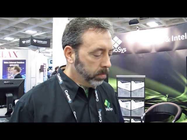 MoSys Bandwidth Engine 2 and Xilinx Kintex UltraScale talk at 15.6Gbps - OFC 2104