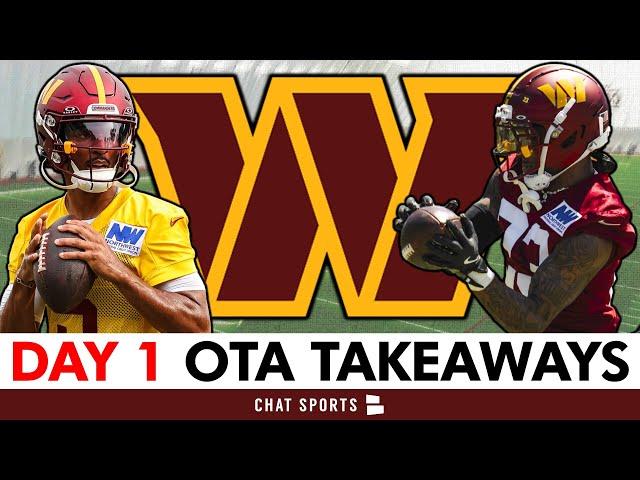 Commanders Day 1 OTA Takeaways: 3 Starters MISSING From Practice + Positive Sam Cosmi Injury Update!