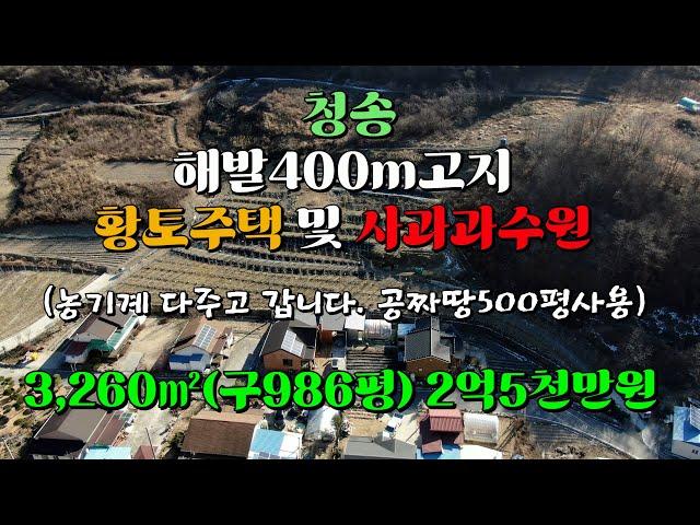 청송 집딸린 사과과수원 - 청송부동산