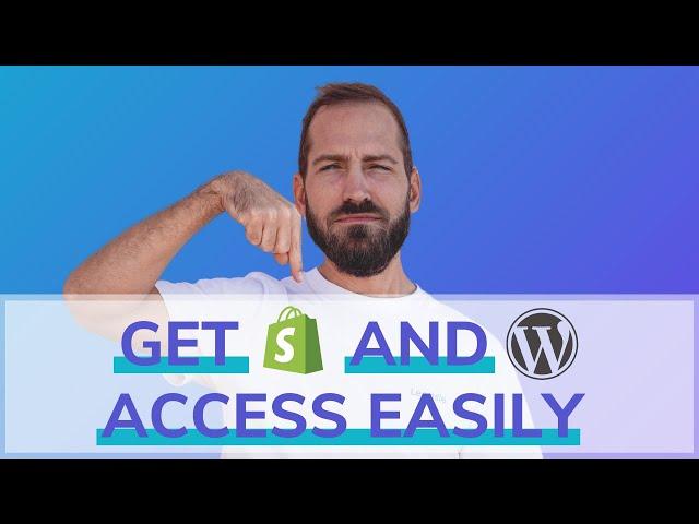 Easily Get Access to Shopify & Wordpress via Leadsie (1-link access to everything)