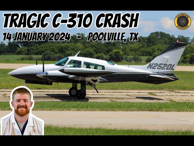 N252DL C-310R Poolville TX 14 Jan 2024