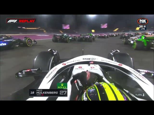 Qatar 2024 Safety Car Lap 1 Crash - Colapinto, Hulkenberg & Ocon