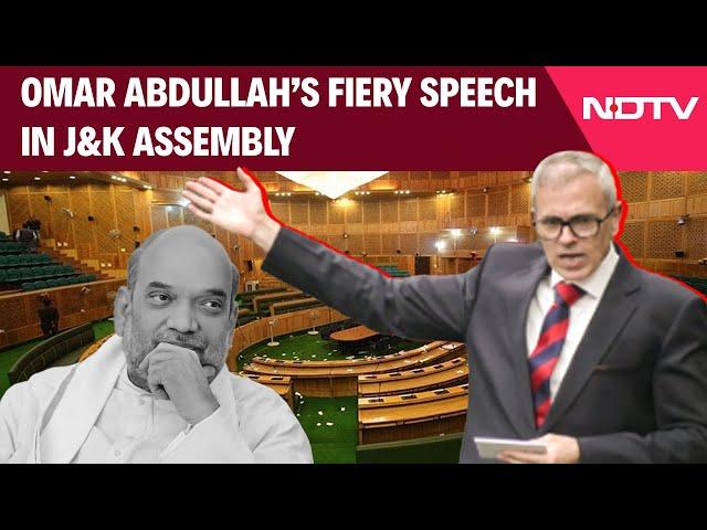 Omar Abdullah Speech | Omar Abdullah’s Fiery Speech In J&k Assembly, Targets Centre On 370