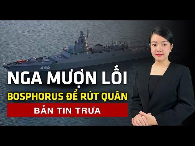 Nga phải xin phép Thổ mượn đường rút quân khỏi cảng Tartus | 60 Giây Tinh Hoa TV