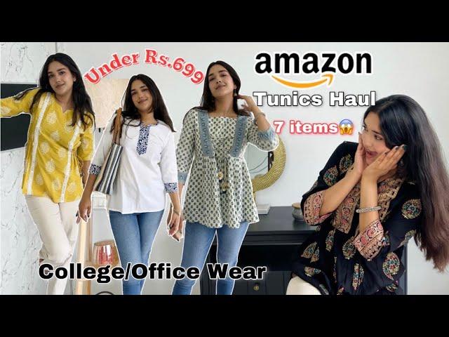 Huge Amazon Tunic/Short Kurtas Haul | Under Rs.699  Amazon Sale Haul Upto 70% OFF 