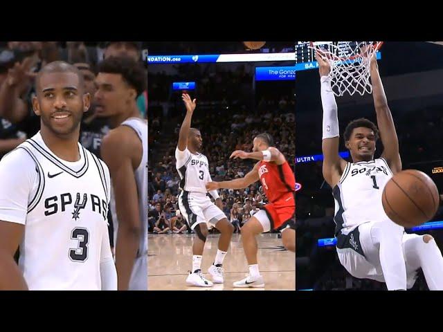 Chris Paul can only laugh finding out how easy it is to lob to Victor Wembanyama