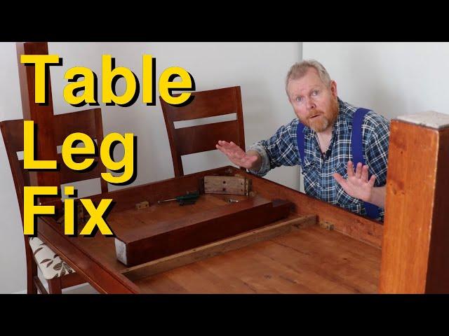 How to fix a broken table leg bracket