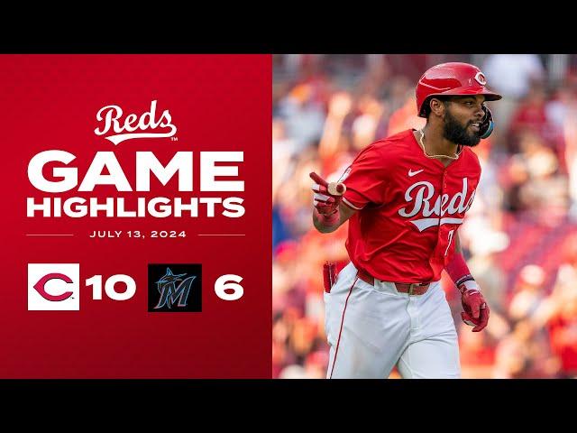 Marlins vs. Reds Game Highlights (7/13/24) | MLB Highlights