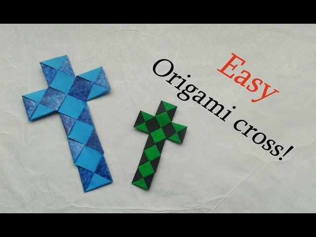 Easy Origami Paperstrip Cross (Tutorial)