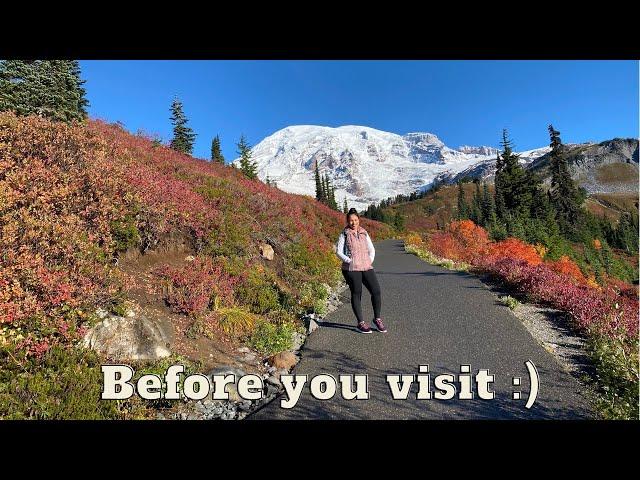 Tips for visiting Mount Rainier | Things I learned during my trip 2022 #mountrainier #mtrainier