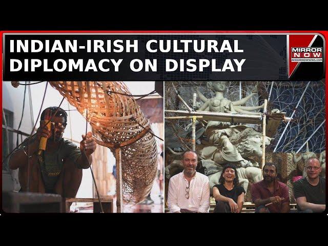 Kolkata Gears Up For Durga Puja | Pandal By Irish-Indian Artists Display Fusion Of Culture & Ties