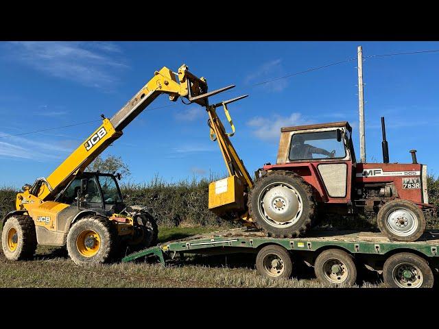 THATS NOT GOOD! Massey tractor and hedge cutter accident recovery