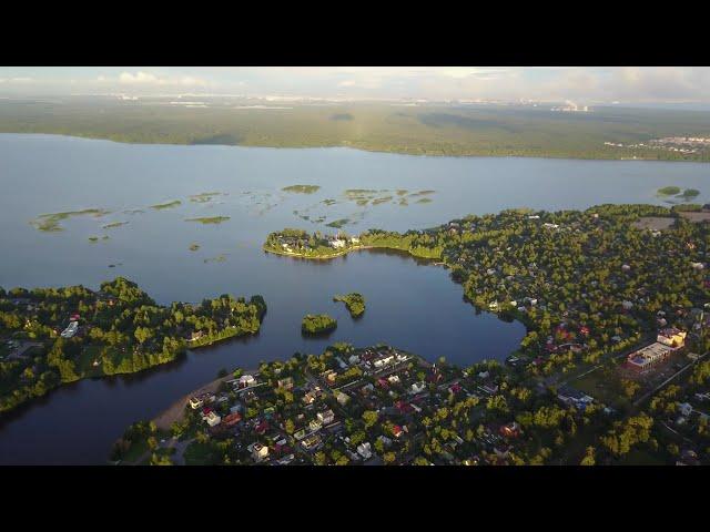 Сестрорецк с высоты птичьего полёта в 4К