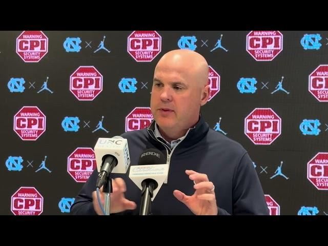 UNC Chip Lindsey Game Week Press Conference: Pitt | Inside Carolina Interviews