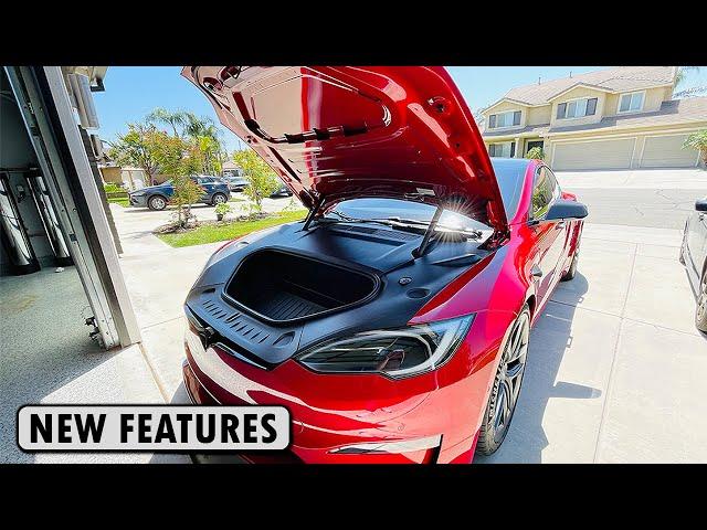 New Tesla Model S with Upgraded Features - Power Frunk with First Ever Foot Sensor Installed