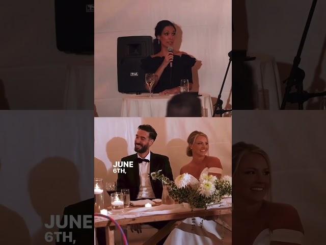 Groom's sister reveals texts from the bride and groom's first few dates!