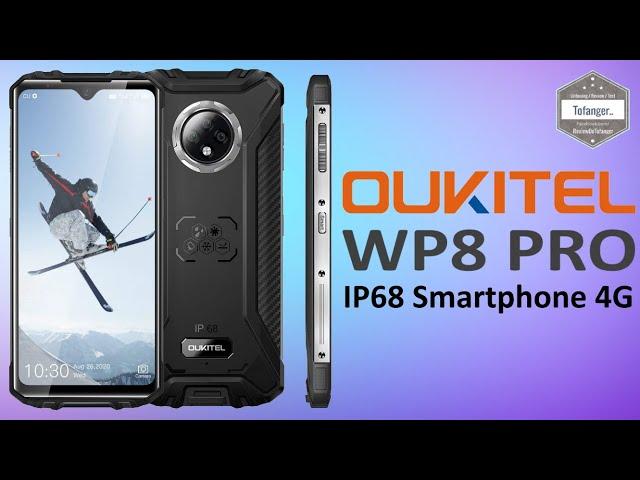 OUKITEL WP8 Pro - IP68 Shockproof Waterproof Smartphone 6.49 Inch HD - 16MP - 4GB + 64GB - Unboxing