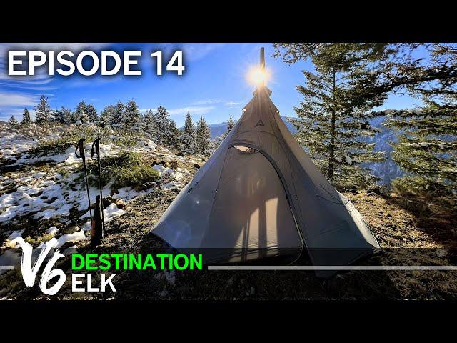 Backpack Hunting for Elk in 7-degree Temperatures - Episode 14 (Destination Elk V6)